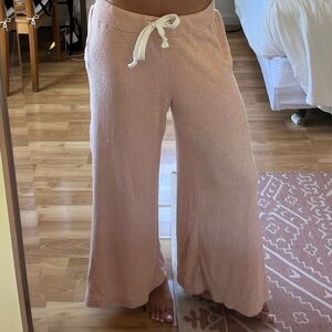 Pink ribbed Ripcurl cozy wide leg pant (just a little short on me!)